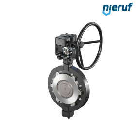 Dreifachexzentrische Absperrklappe Stahlguss AK14 DN 150 PN10-16 Getriebe Dreifachexzentrische Absperrklappe Stahlguss AK14 DN 150 PN10-16 Getriebe