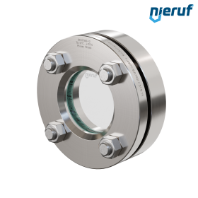 Behälter-Schauglas DN50 - 2" Zoll  BS02 Edelstahl 1.4571 Borosilikatglas 16bar