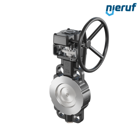 Doppelexzentrische Absperrklappe AK11 DN 100 PN10-40 ANSI150-300 Getriebe Doppelexzentrische Absperrklappe AK11 DN 100 PN10-40 ANSI150-300 Getriebe