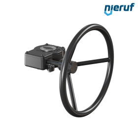 Getriebe HB03 aus Gusseisen mit Handrad Größe 2 ISO5211 F10 Aufnahme 22mm Vierkant diagonal