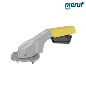 Handhebel HB01 aus Aluminium mit gelbem Griff Größe 0 F05 14mm Handhebel HB01 aus Aluminium mit gelbem Griff Größe 0 F05 14mm