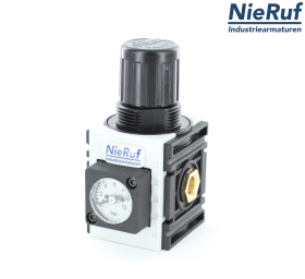 Druckregler 1/4" Zoll MD01 Innengewinde Kunststoff Polyamid NBR 0,5 - 8,0 bar Druckregler 1/4" Zoll MD01 Innengewinde Kunststoff Polyamid NBR 0,5 - 8,0 bar