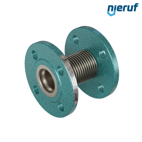 Axialkompensator DN40 Typ KP03 Stahl-Flanschen, Manschette aus Edelstahl