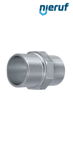 Tempergussfitting Doppelnippel Nr. 280, DN80 - 3" Zoll verzinkt Tempergussfitting Doppelnippel Nr. 280, DN80 - 3" Zoll verzinkt