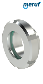 Schauglas DN32 - 1 1/4" Zoll DIN 11851 Edelstahl 1.4404 / AISI 316L