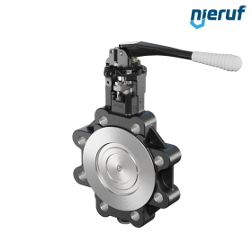 Doppelexzentrische Absperrklappe AK12 DN 125 PN25-PN40 Handhebel