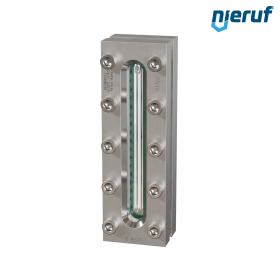 Behälter-Schauglas L=220mm  BS03 Edelstahl 1.4571 Borosilikatglas, Reflex 16bar