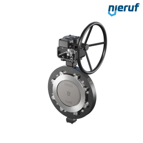 Dreifachexzentrische Absperrklappe Stahlguss AK14 DN 250 PN16 Getriebe Dreifachexzentrische Absperrklappe Stahlguss AK14 DN 250 PN16 Getriebe