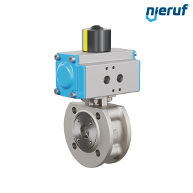 valvola a sfera flangiata dal design compatto DN20 PK07 azionamento rotativo pneumatico a doppio effetto