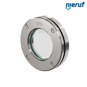 Behälter-Schauglas DN50 - 2" Zoll BS04 Edelstahl 1.4571 Borosilikatglas 0,0 bar