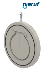 Zwischenflansch-Rückschlagklappe DN100 ZR06 Kunststoff PP-H EPDM