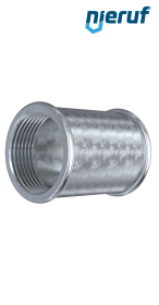 Tempergussfitting Muffe Nr. 270, DN25 - 1" Zoll verzinkt Tempergussfitting Muffe Nr. 270, DN25 - 1" Zoll verzinkt