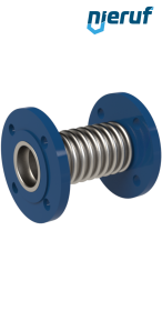 Axialkompensator DN50 Typ KP03 Stahl-Flanschen, Manschette aus Edelstahl