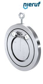 Rückschlagklappe DN80 ZR02 Edelstahl 1.4408 EPDM