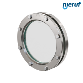 Behälter-Schauglas DN200 - 8" Zoll  BS01 Edelstahl 1.4571 Borosilikatglas 2,5bar