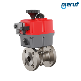 Elektrischer-Flanschkugelhahn DN25 - 1" Zoll EK05 Edelstahl 24V Elektrischer-Flanschkugelhahn DN25 - 1" Zoll EK05 Edelstahl 24V