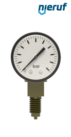 Manometer G 1/4" radial 50 mm Stahl MM03 0 - 10,0 bar