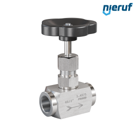 Hochdruck-Nadelventil  1/2" Zoll NV01 Edelstahl 1.4571 Hochdruck-Nadelventil  1/2" Zoll NV01 Edelstahl 1.4571