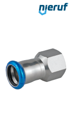Übergangsmuffe Pressfitting I DN65 - 76,1 mm Innengewinde 2 1/2" Zoll Edelstahl