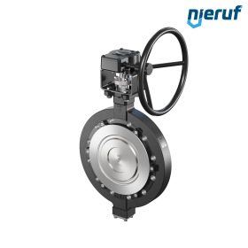 Doppelexzentrische Absperrklappe AK12 DN 200 PN16 Getriebe