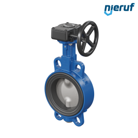 Absperrklappe AK01 DN 100 PN6-PN10-PN16 & ANSI150 DVGW-Trinkwasser Schneckenradgetriebe