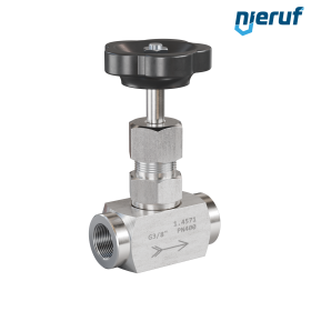Hochdruck-Nadelventil  3/8" Zoll NV01 Edelstahl 1.4571 Hochdruck-Nadelventil  3/8" Zoll NV01 Edelstahl 1.4571
