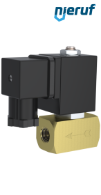 Magnetventil DN1,0 G 1/4" Zoll Messing MV08 FKM 24V DC