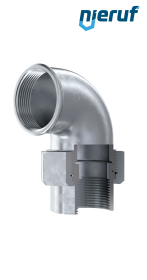 Tempergussfitting Winkelverschraubung Nr. 96, DN50 - 2" Zoll verzinkt Tempergussfitting Winkelverschraubung Nr. 96, DN50 - 2" Zoll verzinkt